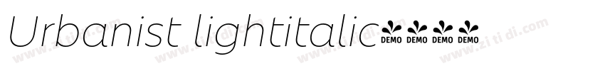 Urbanist lightitalic字体转换